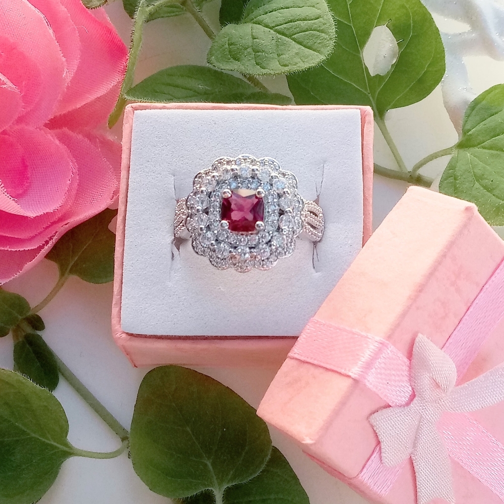 Silver Ruby Ring - Picture 4 of 5